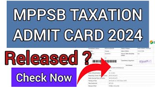 MPPSC Taxation Assistant Admit Card 2024  How To Check MPPSC Admit Card 2024 [upl. by Rozella]