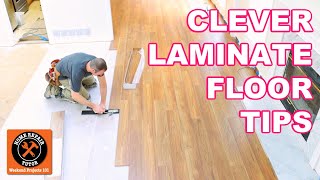 Laminate Floor Installation for Beginners  9 Clever Tips [upl. by Aenotna253]