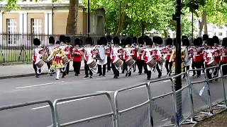 Massed Corps of Drums of the Guards Division Beating Retreat 2017 [upl. by Eelirem]