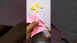 How to make paper bow out of paper। Easy paper Bow making [upl. by Edora]