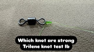 Fishing knot test part 2 Trilene knot [upl. by Eanom]