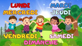 LES JOURS DE LA SEMAINE  Chanson pour Enfants  Apprendre en Chantant et en Samusant [upl. by Dorcus60]