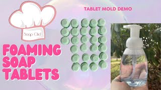 Mold Demo  Making Foaming Soap Tablets  FREE RECIPE [upl. by Pattie]