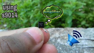 How to make mini amplifier using s9014 Transistor old mobile charger [upl. by Yaja]