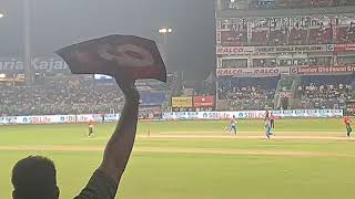 East stand ground floor arun jaitley stadium delhi Suryakumar yadav batting surya hitting four [upl. by Georgine]