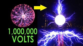 DIY Overclocked Plasma Globe 2500V to a MILLION volts [upl. by Morris]