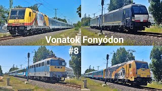 Vonatok Fonyódon 8 [upl. by Ayot]