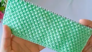 AŞIRI KOLAY ÇITI PITI KABARTMALI İKİ ŞİŞ ÖRGÜ MODELİ YAPILIŞI🧶EASY TO MAKE EMBOSSED KNITTING MODEL [upl. by Claudetta]