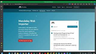 Install Mendeley reference manager web importer and office plugin [upl. by Arihsa]