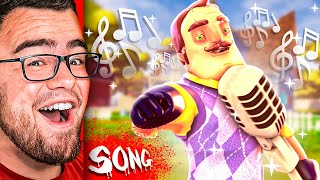 Reacting to HELLO NEIGHBOR The SONG [upl. by Amekahs]