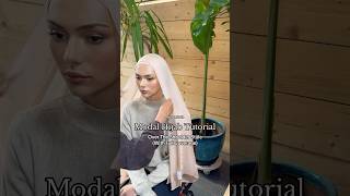 Modal Hijab Tutorial  Over The Shoulder Style with Full Coverage [upl. by Amairam]