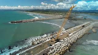 Opotiki Harbour entrance final stages [upl. by Nuhsed]