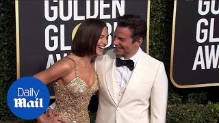 The look of love Bradley Cooper amp Irina Shayk at Golden Globes [upl. by Dray323]