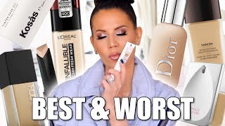 BEST amp WORST FOUNDATIONS  Luxury amp Drugstore [upl. by Alamap]