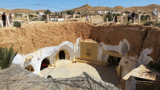 PAYSAGES ET MAISONS TROGLODYTES DE MATMATA  TUNISIE [upl. by Asirret]