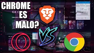 Brave VS Opera GX VS Chrome Cual Es El Mas Rapido y Optimizado Para Pc [upl. by Gristede]