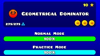 Geometry Dash  Geometrical Dominator ⭐️10  All Coins [upl. by Duahsar685]