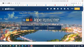 Registration On ICPC Web Site For Contestants  Arabic [upl. by Liamsi933]