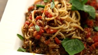 How To Make Spaghetti Bolognese  The Bombay Chef  Varun Inamdar [upl. by Lilac]