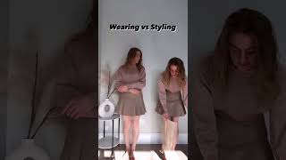 Wearing vs styling ootd stylematters fashiontips styleshowdown dresstoexpress [upl. by Euphemiah558]