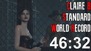 Resident Evil 2 Remake  Claire B Speedrun World Record  4632 [upl. by Viking]