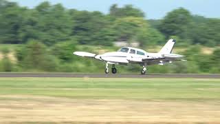 Cessna 310 N87220 at KHWY 062124 [upl. by Eimia621]