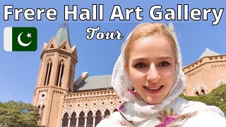 FRERE HALL Art Gallery Full Tour Pakistan vlog  Pakistan Karachi [upl. by Lemmueu]