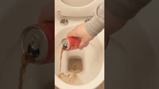 DUMP Coca Cola into your TOILET for THIS miracle CLEANING HACK ⚡️ shorts [upl. by Princess745]