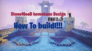 قلعة ستوونوود  stone wood castle part 2  how to build [upl. by Eelesor988]