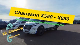 ⭐️ Schockverliebt Chausson X650 amp Chausson X550 der einzige direkte Vergleich  Van oder Wohmobil [upl. by Hammock]