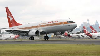 Qantas welcomes home its first retro inspired aircraft [upl. by Shaver]