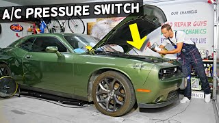 WHERE IS AC PRESSURE SWITCH ON DODGE CHALLENGER DODGE CHALLENGER AC PRESSURE SWITCH LOCATION [upl. by Etan]