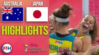 Australia v Japan  2018 Womens World Cup  HIGHLIGHTS [upl. by Elahcim]