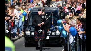 Thousands line the streets for Bradley Lowerys funeral [upl. by Liberati]