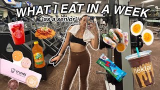 WHAT I EAT IN A WEEK as a senior in high school [upl. by Etti358]