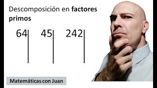 ▷ Cómo descomponer números en FACTORES PRIMOS ejemplos Factorizar números [upl. by Eidarb]