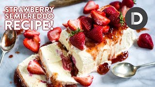 How to make Strawberry Semifreddo [upl. by Nerty451]