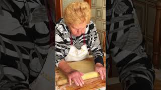 90yr makes pasta with her own olives pasta nonna olive [upl. by Irreg]