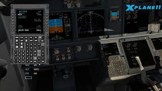 XPlane 11 Newbie 3 minute tutorial  How to load a flight plan using FMS file in default FMC [upl. by Telracs976]