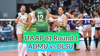 UAAP 81 WV  DLSU vs ADMU Round 1 [upl. by Llewkcor]