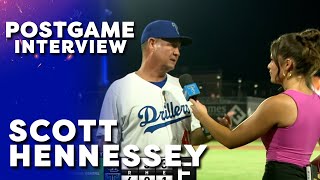 Drillers Manager Scott Hennessey Talks About Win After Going 112 on the Road [upl. by Liborio]