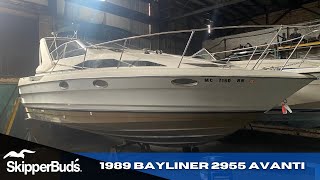 1989 Bayliner 2955 Avanti Cruiser Tour SkipperBuds [upl. by Sebastiano]