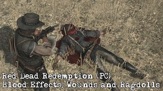 Red Dead Redemption PC  Blood Effects Wounds and Ragdolls [upl. by Ihc]