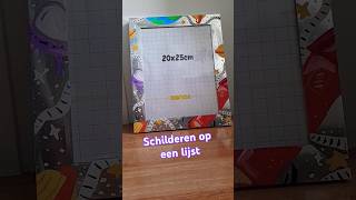 Schilderen op een zilveren lijst in een ruimte thema painting [upl. by Elamrej]