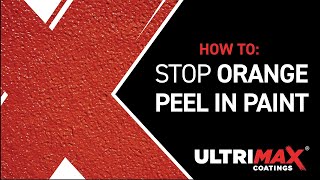 How To Stop amp Fix Orange Peel In Spray Paint [upl. by O'Hara]