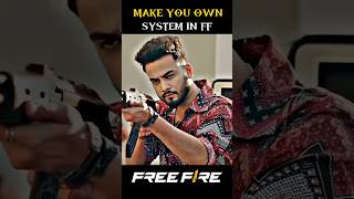 How To Make System In Free Fire Like Elvish Yadav 💀  shorts tranding freefireshorts [upl. by Gwenni]