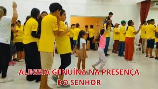 Finalizando nosso evangelismo com chave de ouro pulando na presença do Senhor 🤌🏼✝️ [upl. by Norit]