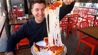 Chicago Deep Dish Pizza • MUKBANG [upl. by Mattson]