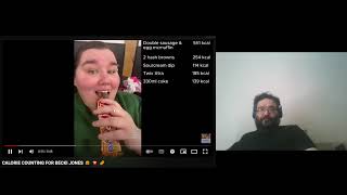 Former 500lb Guy Reacts To Becki Jones What I Eat In A Day [upl. by Heddy]