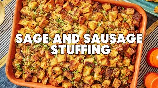 Classic Sage and Sausage Stuffing [upl. by Einahets272]